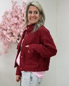 Bombers bouclettes bordeaux