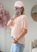 Tee shirt loose fit rose