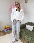 Chemise broderie anglaise blanche