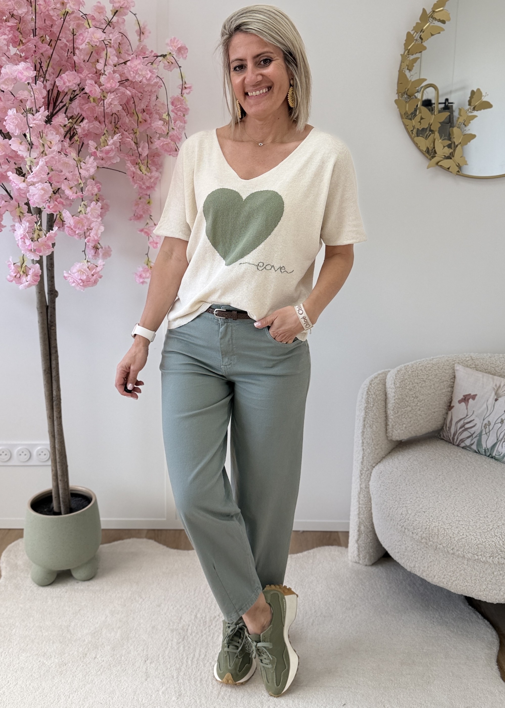 Pantalon nid d abeille