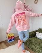 Gilet sweat Iconic rose