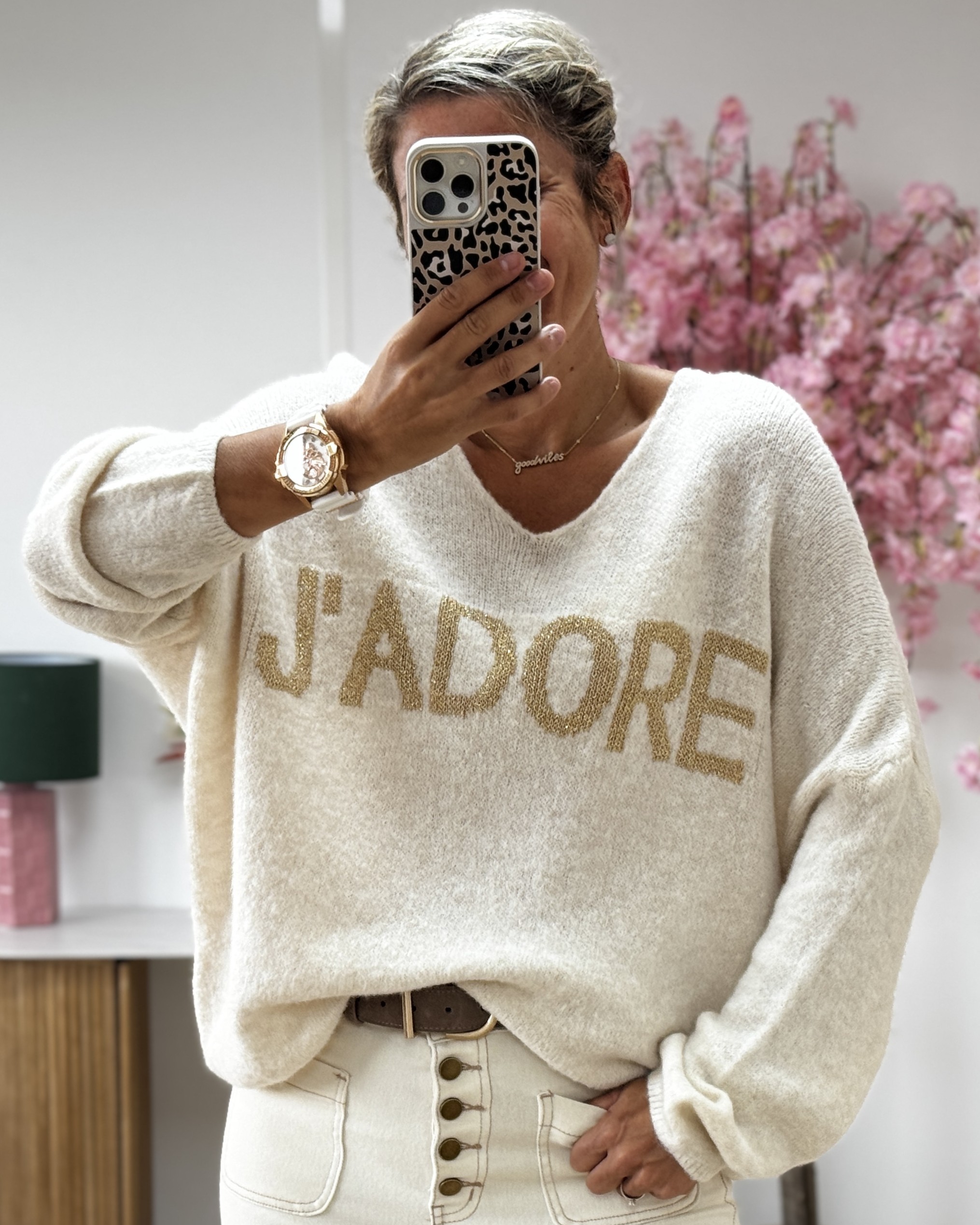 Pull J adore ecru