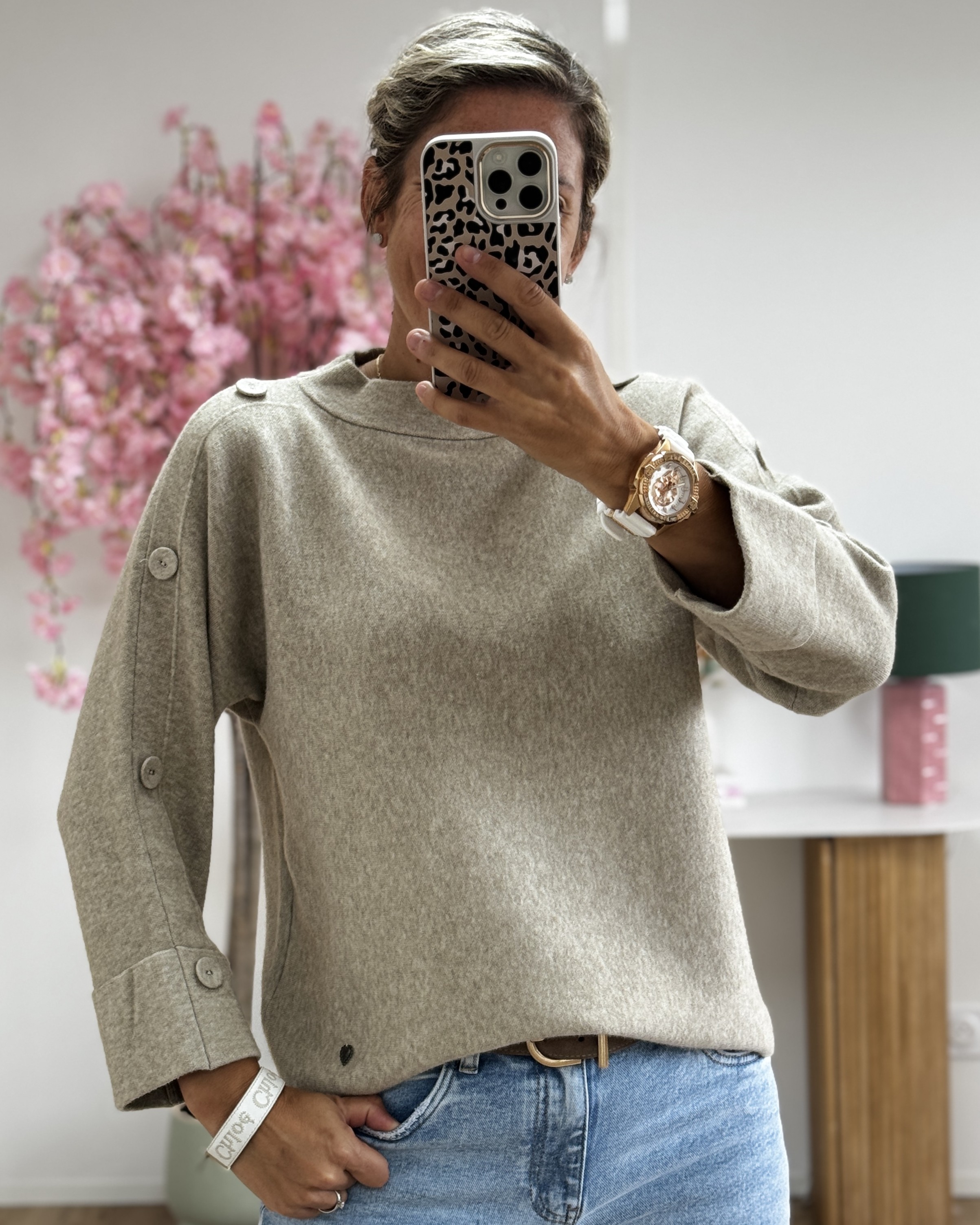 Pull Tommy beige