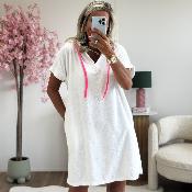 Robe éponge blanc