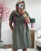 Robe éponge kaki 