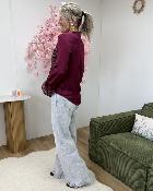 Chemise Gilda bordeaux