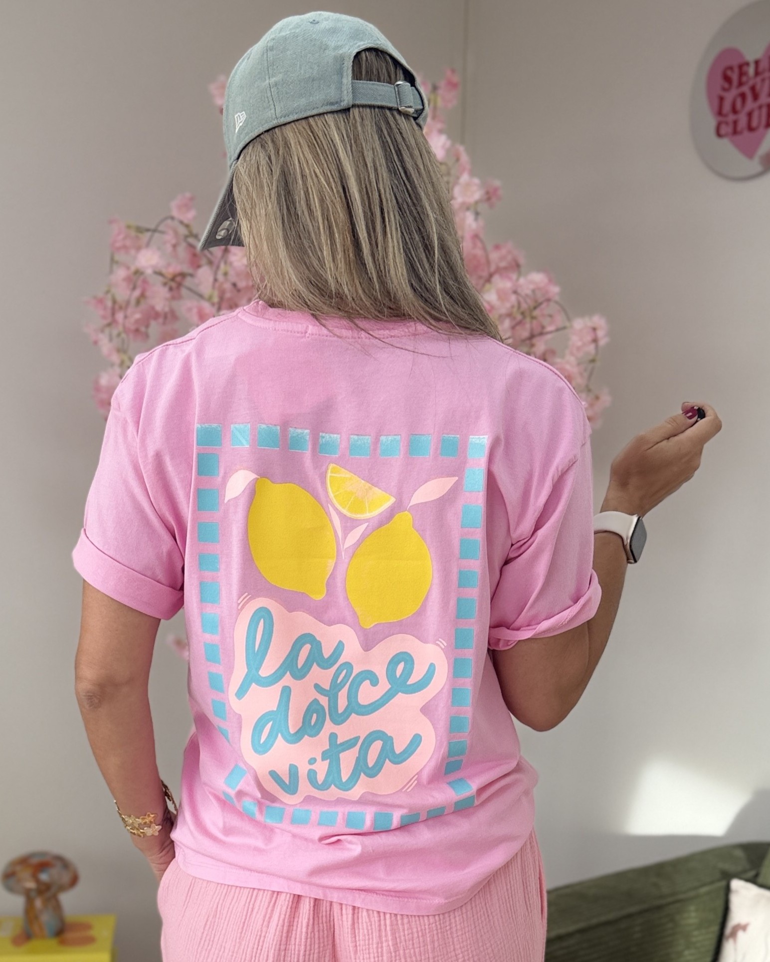 Tee shirt dolce vita rose