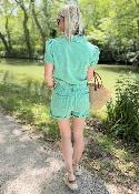 Combi short Lena verte