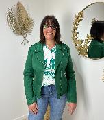 Blouse jungle vert