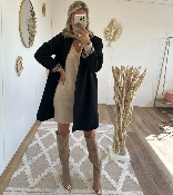 Manteau Diana noir