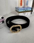 Ceinture en cuir noire