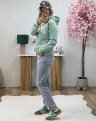 Jean Mom gris