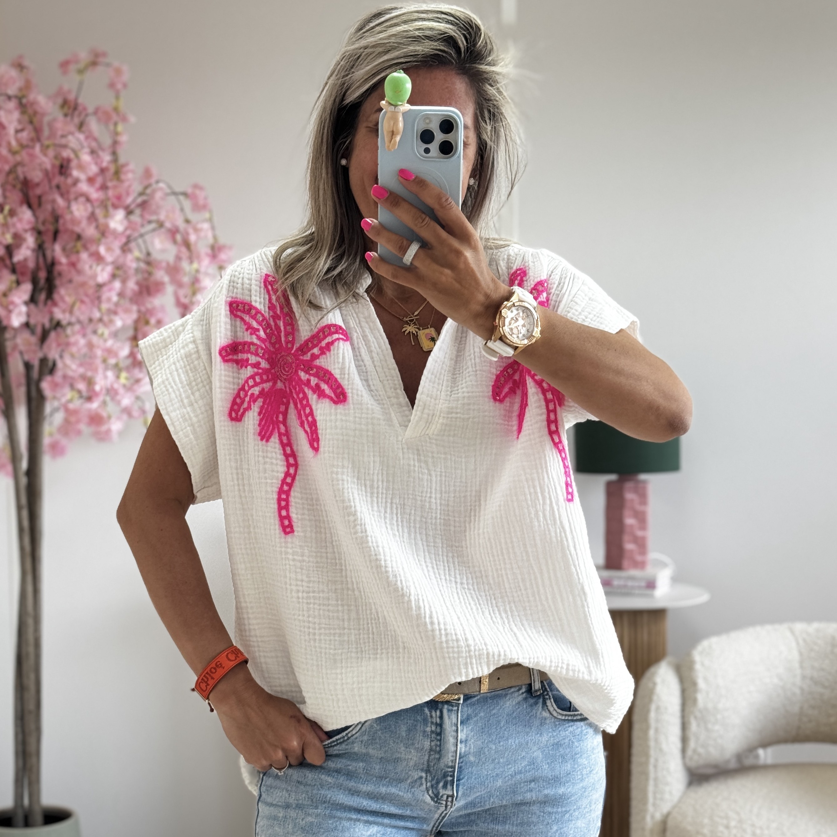 Blouse Soraya blanche