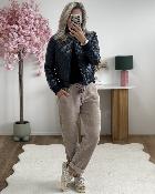 Bombers matelassé simili cuir
