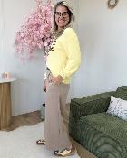 Pantalon Jessie taupe (du 34 au 40)