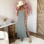 Robe Ninon vert