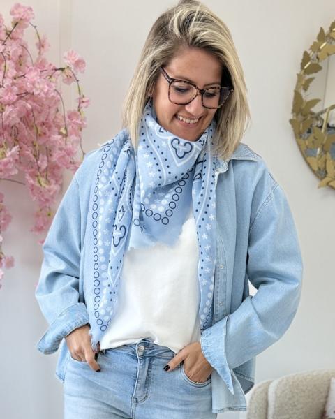 Foulard bandana ciel