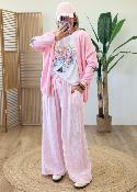 Gilet Boris rose bonbon