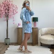 Combi short en jeans