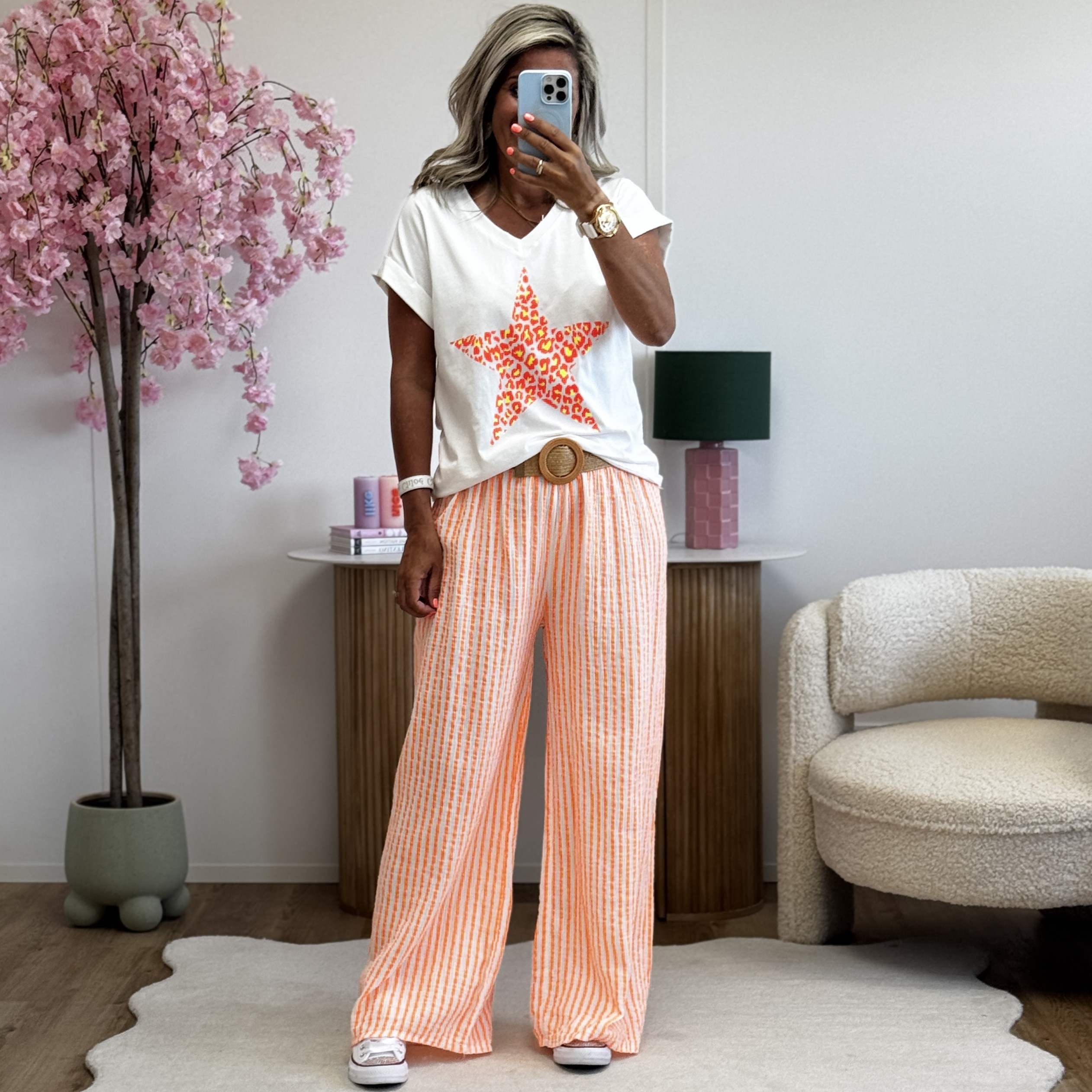 Pantalon Maurice orange