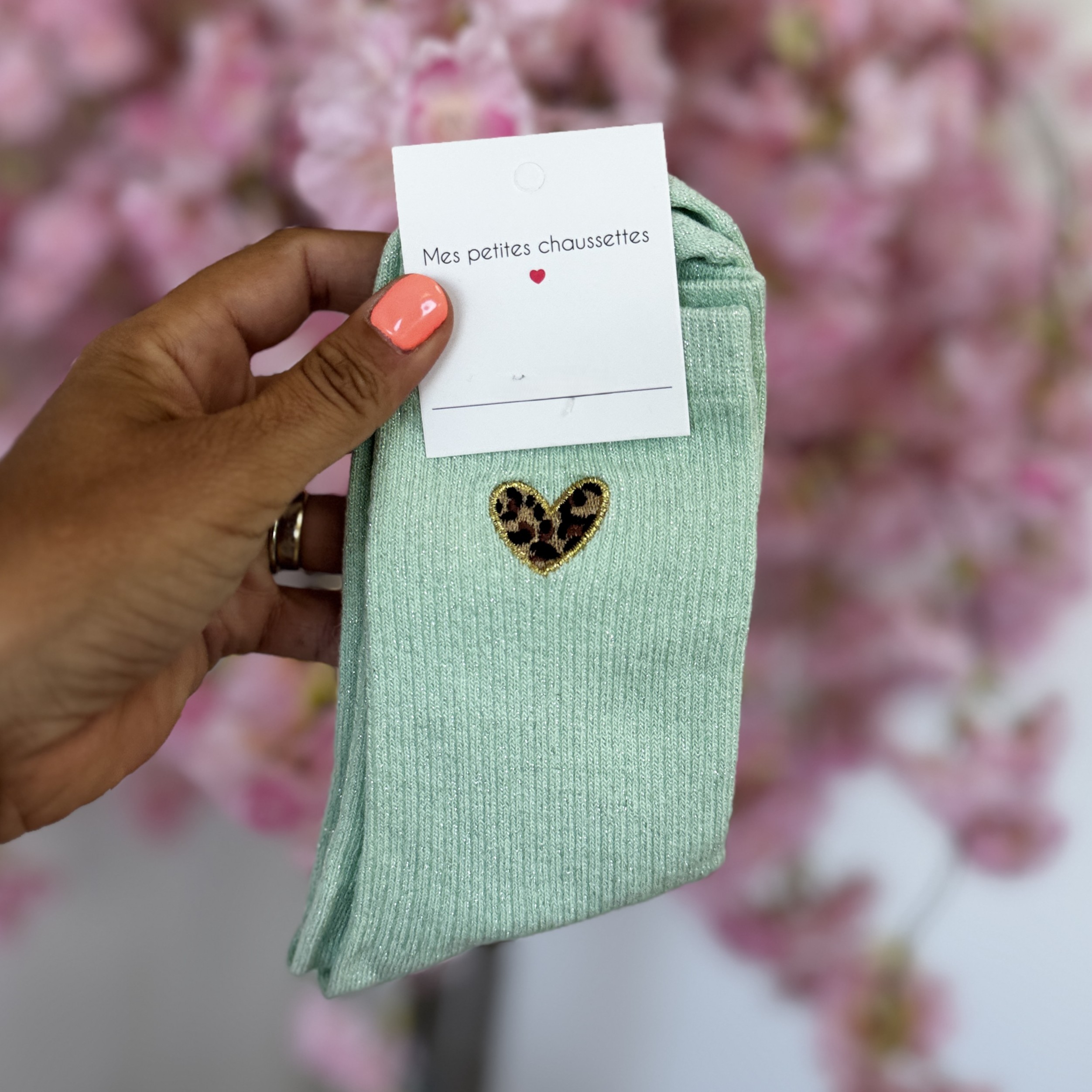 Chaussettes Robby turquoise 