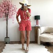 Combi short Lola terracotta