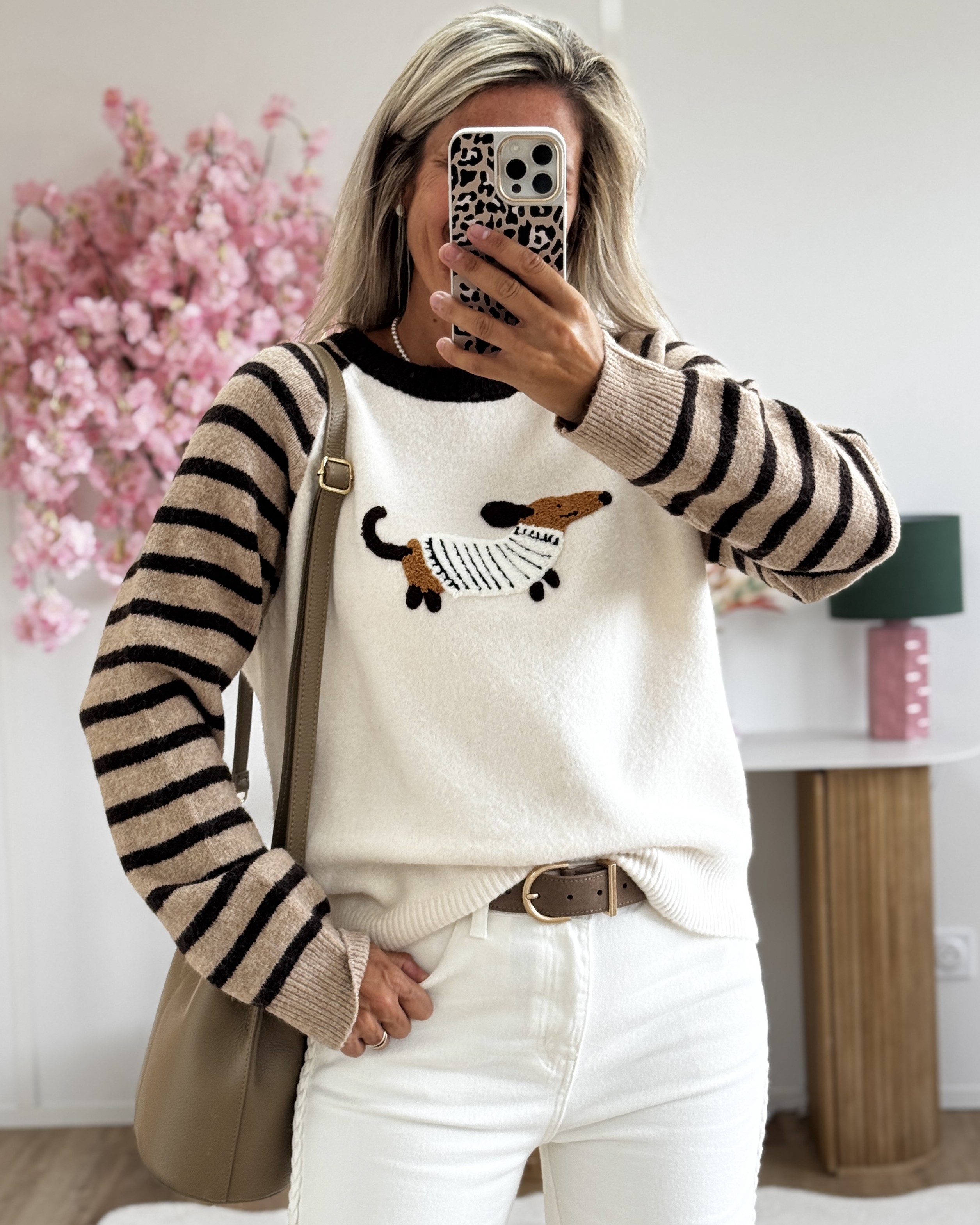 Pull Doris taupe