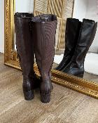Bottes cavalières marrons