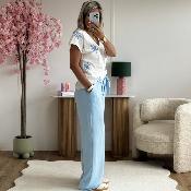 Pantalon Gwladys bleu