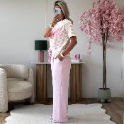 Pantalon Gwladys rose