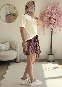 Short chemise bordeaux