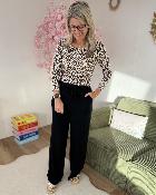 Pantalon en lin noir