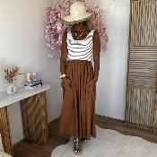 Robe 2 en 1 camel
