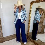 Pantalon Paula marine