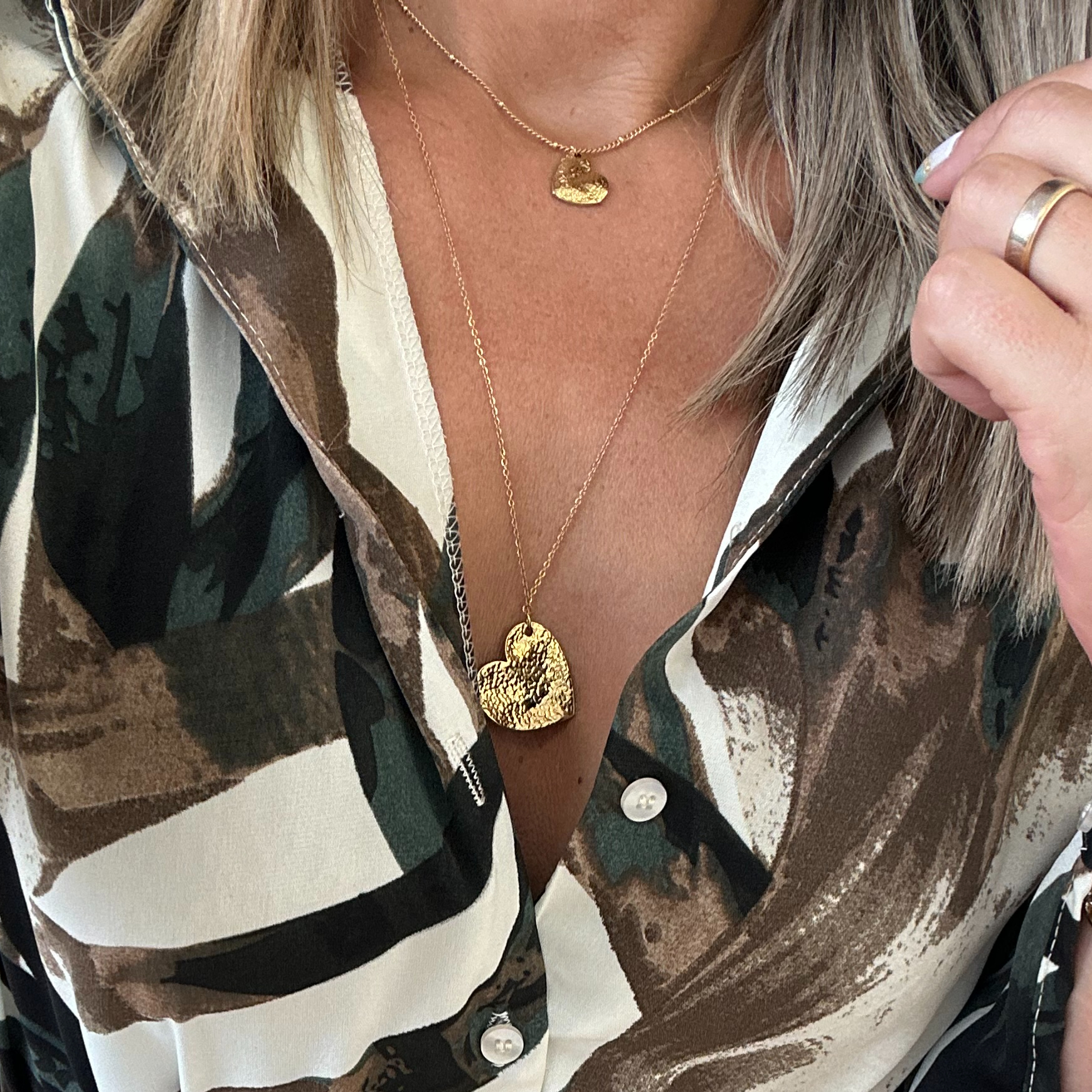 Collier 2 coeurs