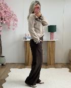 Pantalon Calixte choco