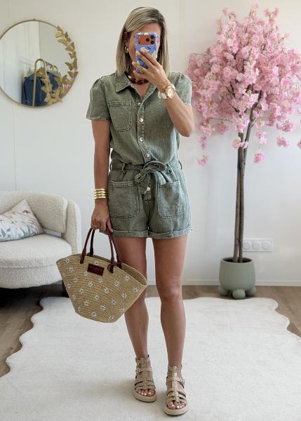 Combi short Lena kaki