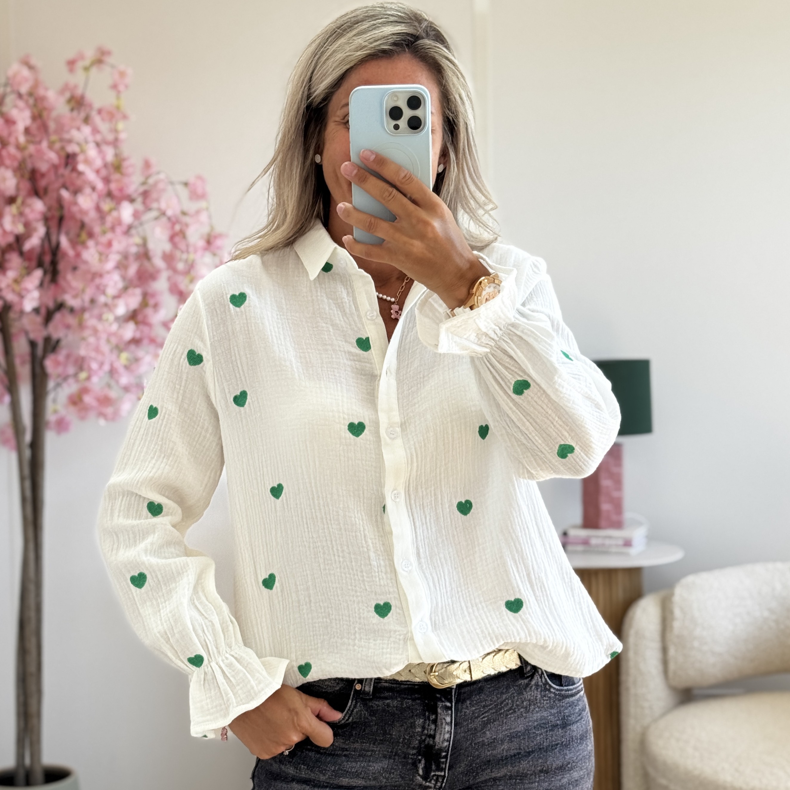 Chemise Wayne vert
