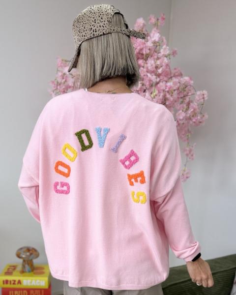 Gilet good vibes rose