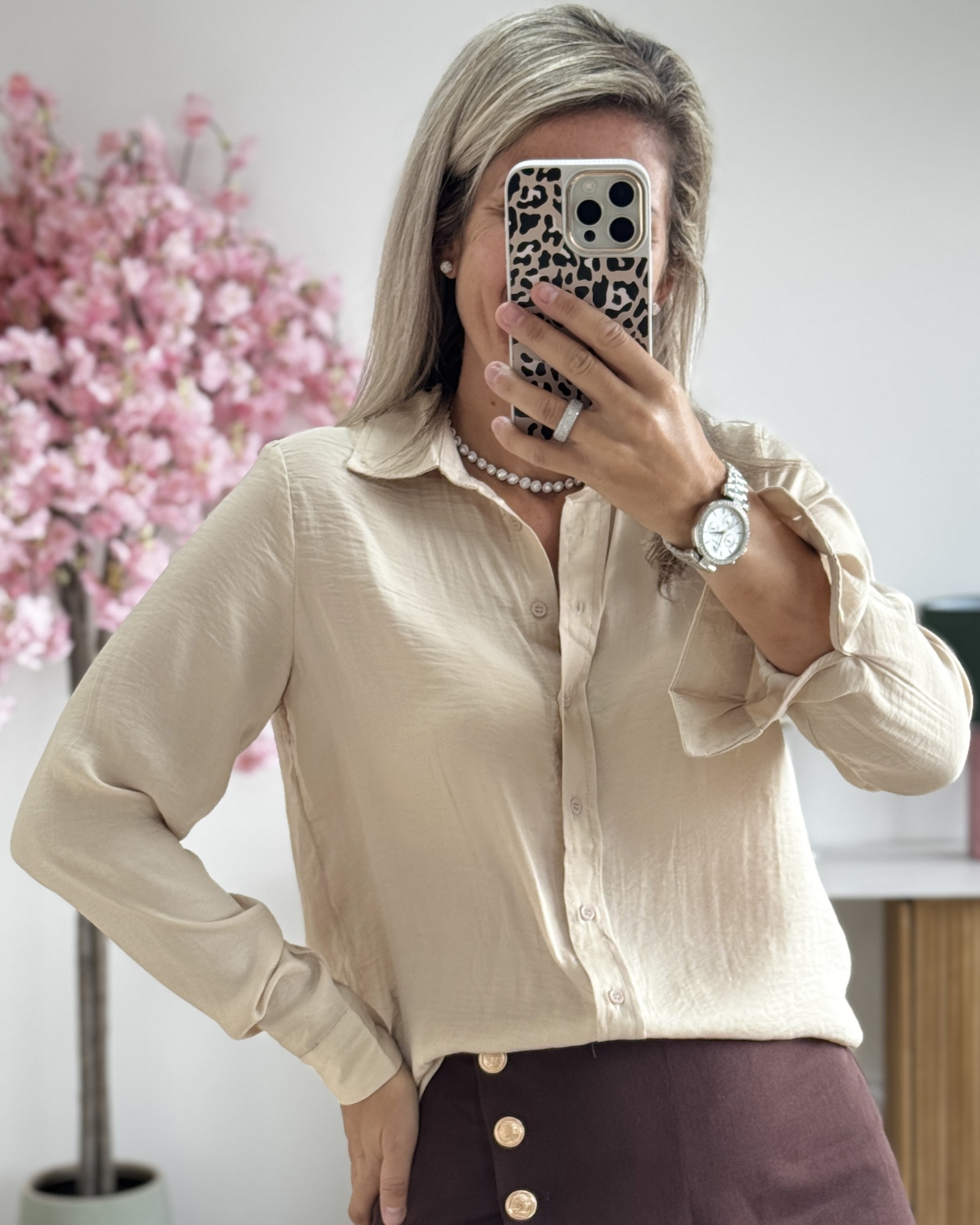 Chemise Sacha beige