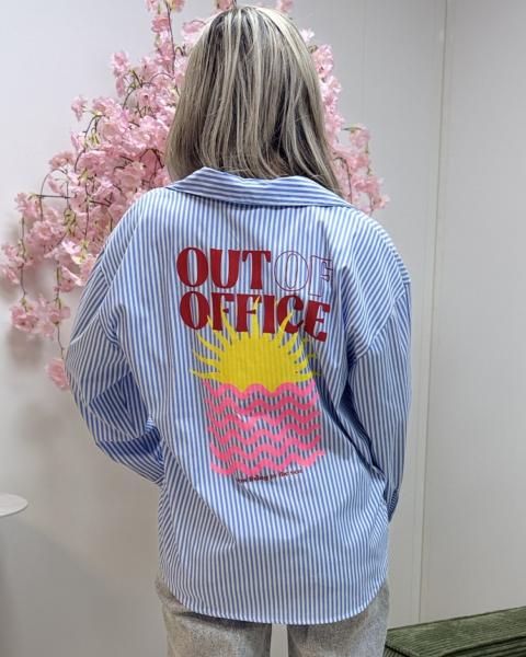 Chemise Out of office bleue