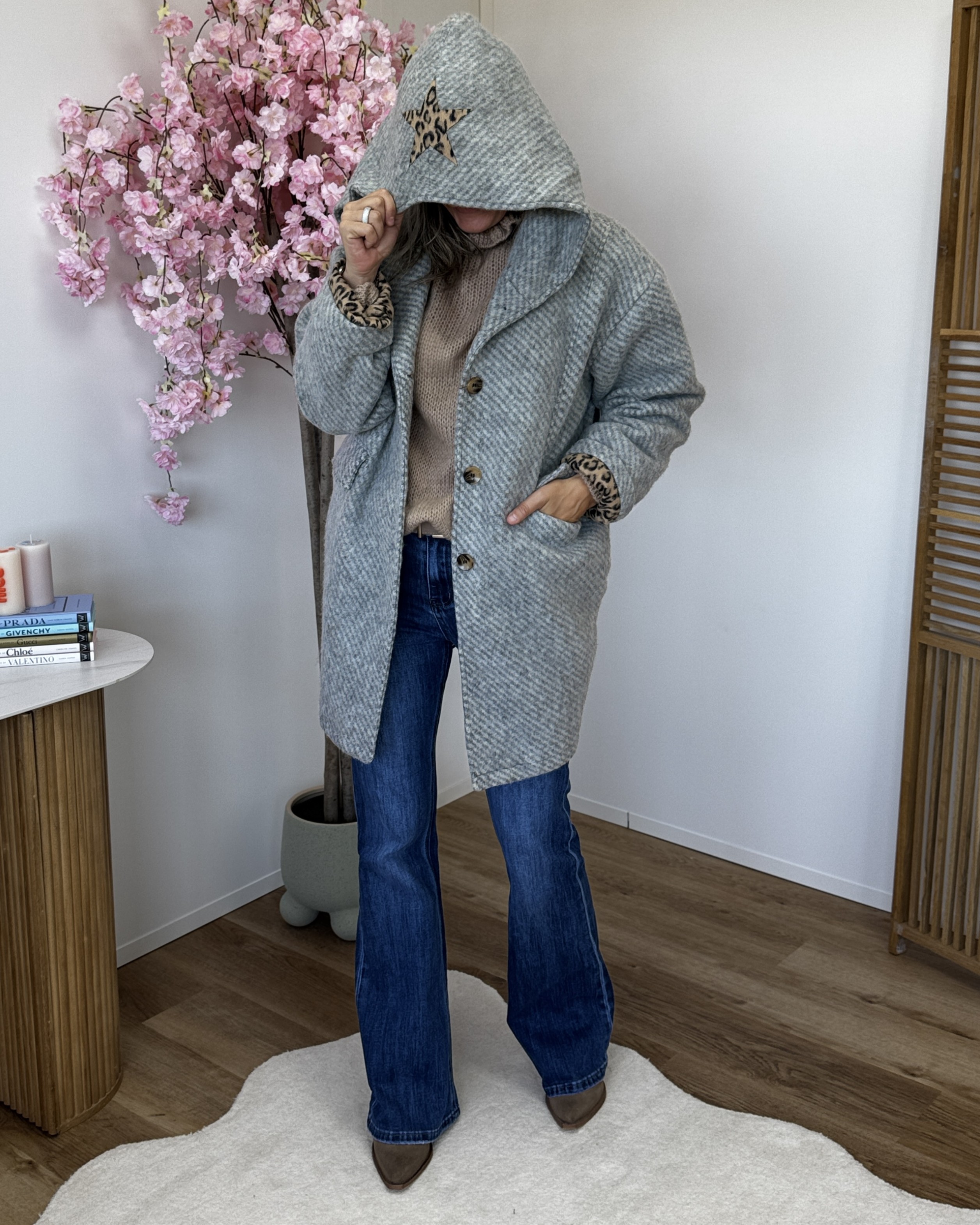 Manteau Star gris clair