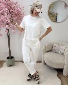 T shirt 2 en 1 blanc