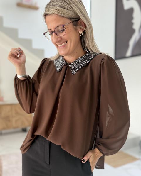 Blouse Sophie choco