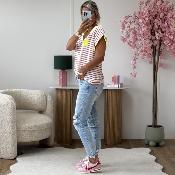 Tee shirt Monica rose jaune