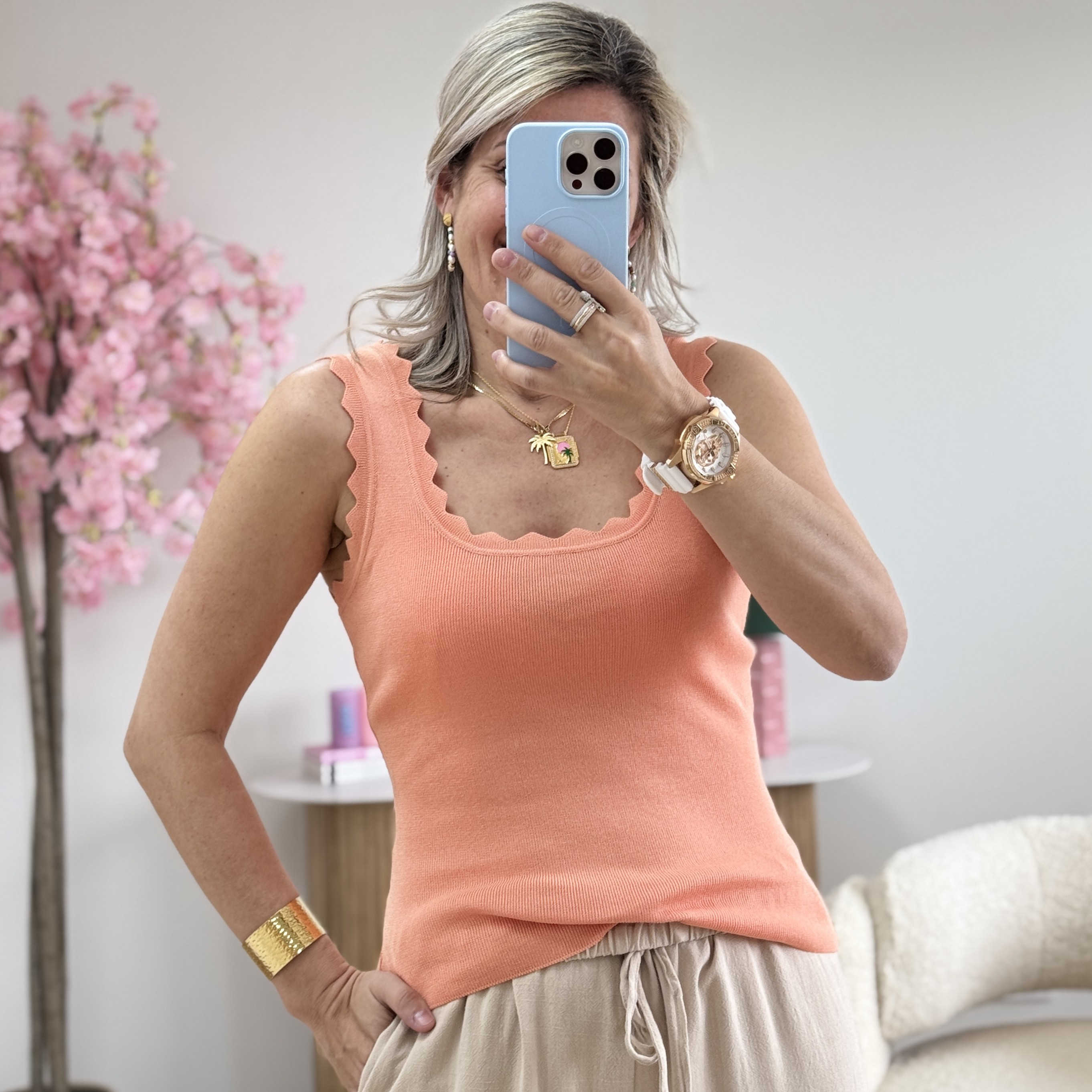 Top Thea saumon (du 34 au 40)