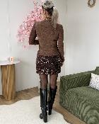 Sous pull pailleté bronze 