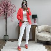 Blazer Louna corail fluo