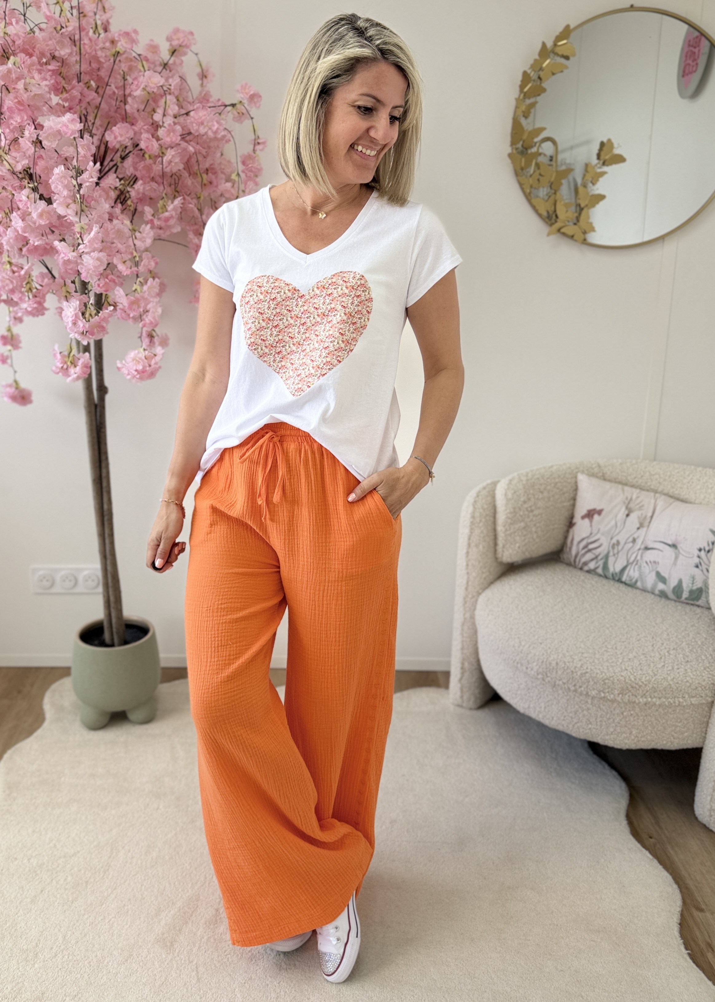 Pantalon Coleen orange