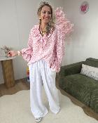 Pantalon gaze de coton blanc